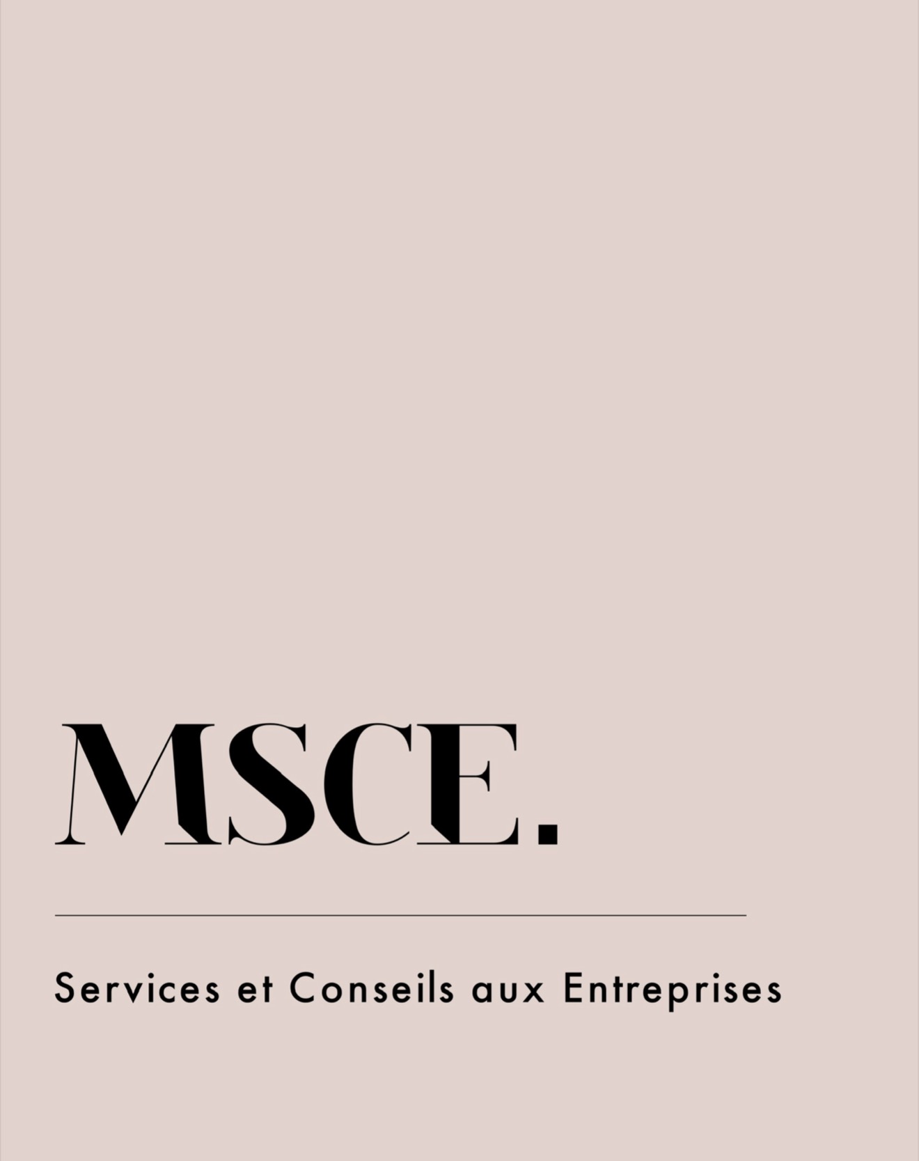 MSCE — Services et Conseils aux Entreprises